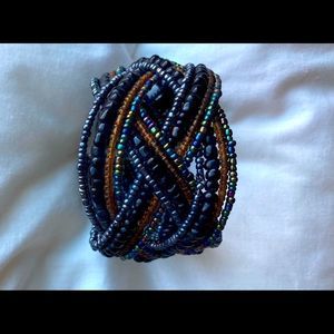 Beaded cuff bracelet